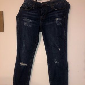 High waisted skinny jeans